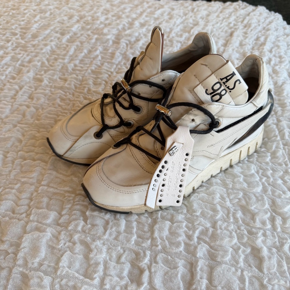 A.S.98 Denastar Leather Sneakers EU39/US8.5 - Picture 2 of 13